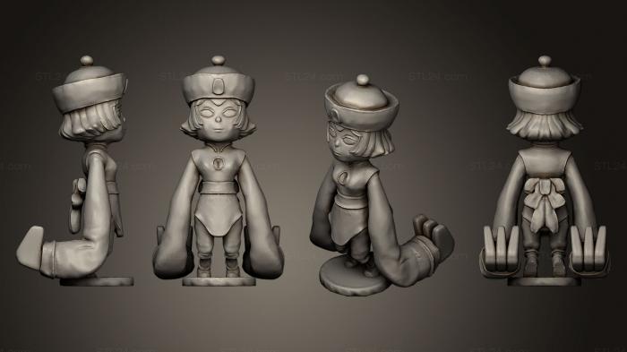 Figurines of girls (Hsien Ko chili, STKGL_0196) 3D models for cnc